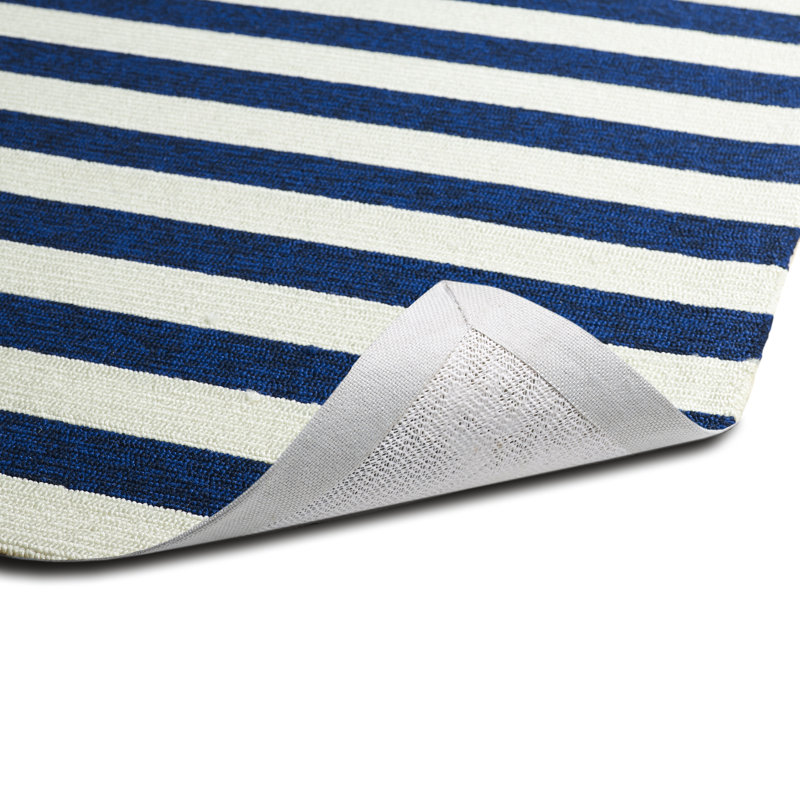 Breakwater Bay Suffield Navy/Cream Indoor/Outdoor Area Rug & Reviews